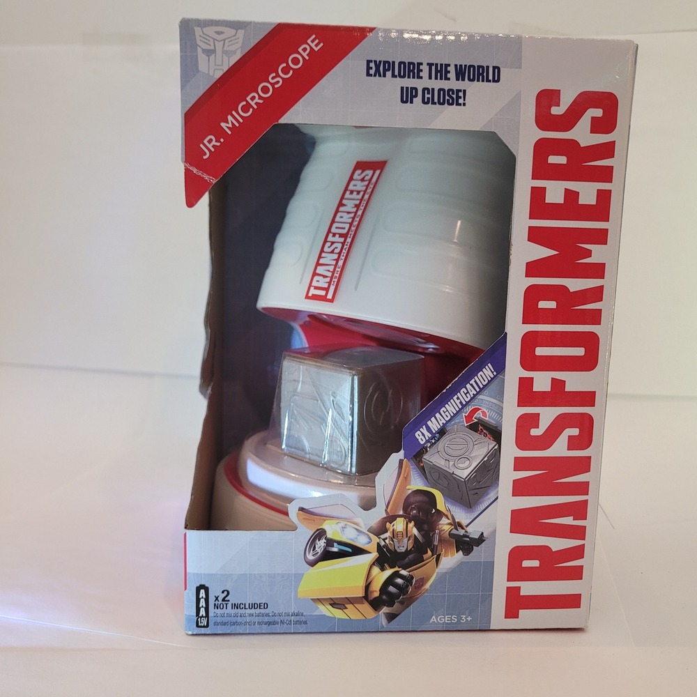Transformers Jr. Microscope Kids 8x Magnification‎ Glow in the Dark Allspark Toy